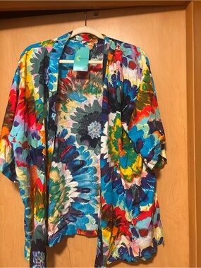 Colorful Floral Kimono Cardigan